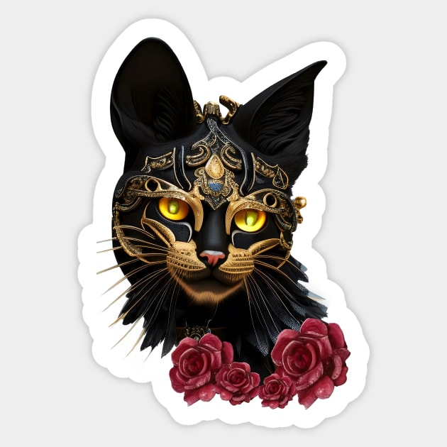 The Ancient Egyptian god of cats  Bastet Sticker by Nicky2342